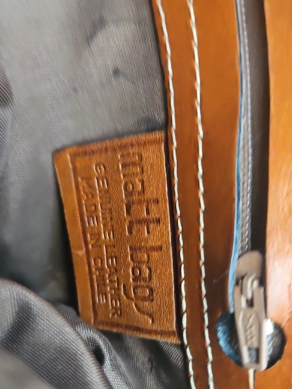 MATT & NAT Women's Bag.Patina,Few Makeup Marks Inside. Leather